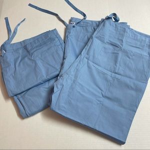 HPI light blue women scrub pants in size 2XL short